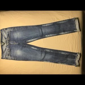 Lucky brand distressed bootleg jeans